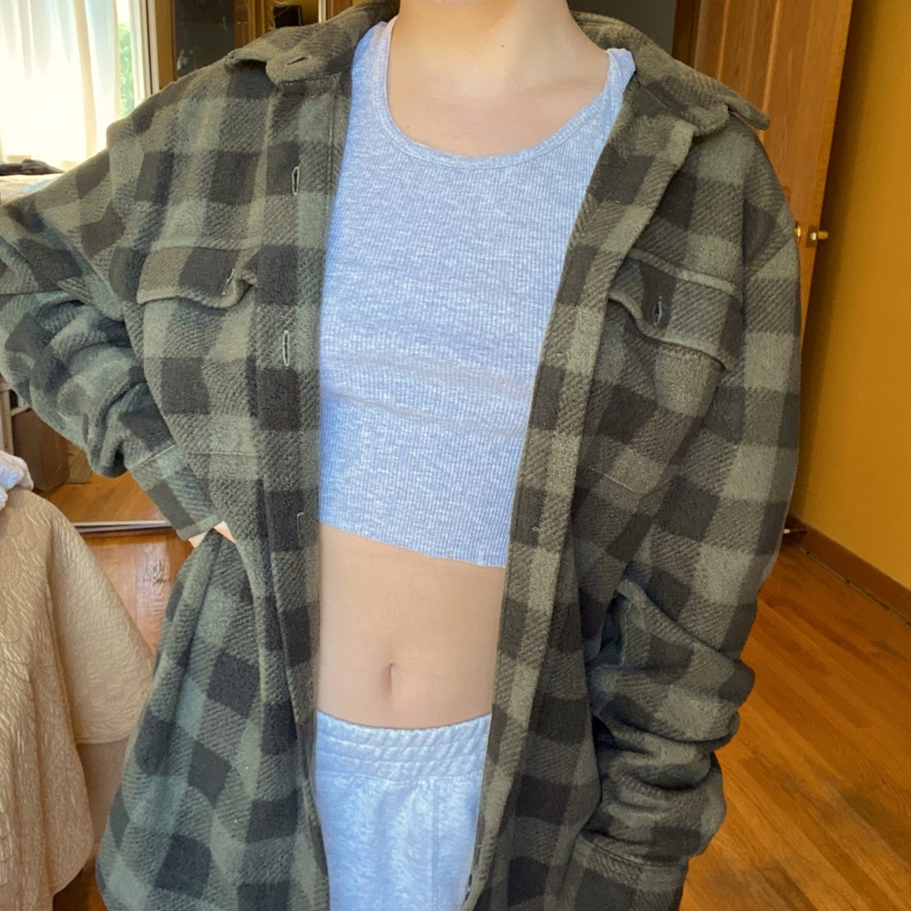 ⭐️SOLD⭐️Oversized Fleece Flannel